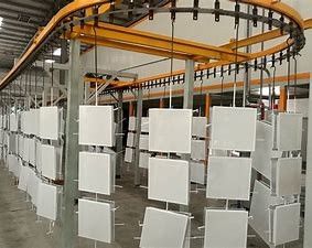 Harga bagus TS16949 Brake Disc Penyemprotan Peralatan Pelapis Elektrostatik Hemat Energi on line