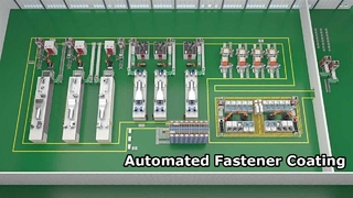 Jalur Pelapisan Cerdas Digital, Otomatis Penuh: Pembersihan, Peledakan Tembakan, Pelapisan, Sintering